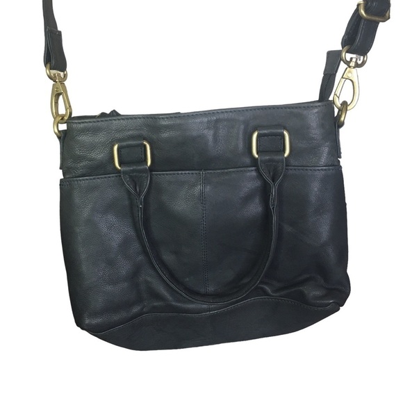 Great American Leatherworks Crossbody Blue Handbag Women Leather Shoulder Bag - Picture 7 of 8